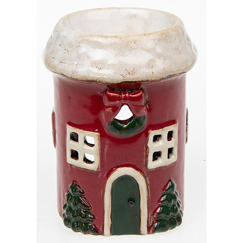 Christmas House Wax Warmer - Village Pottery