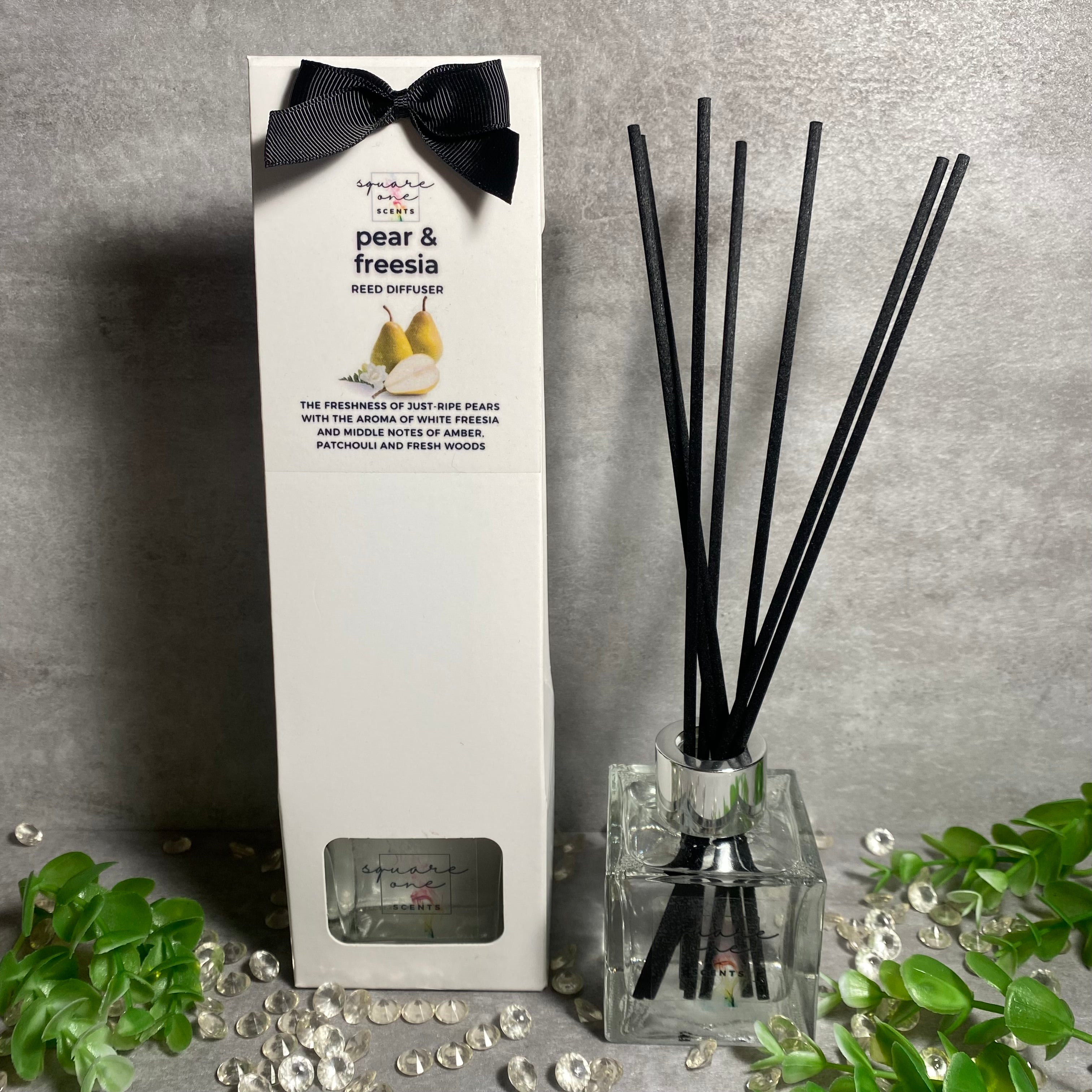PEAR & FREESIA Reed Diffuser – Square One Scents Wax Melts and Home ...