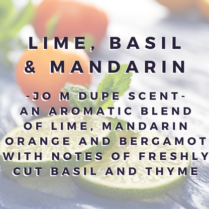 Lime, Basil & Mandarin Wax Bar (Jo M dupe)