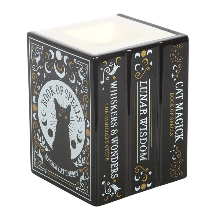 Black Cat Book Stack Wax Warmer