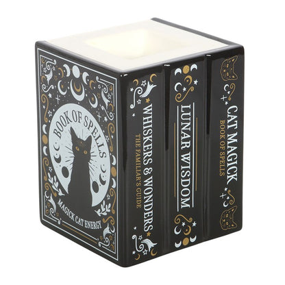 Black Cat Book Stack Wax Warmer