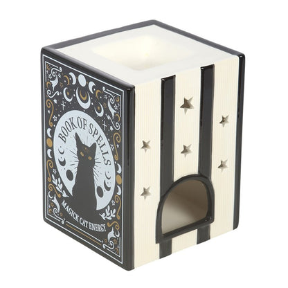 Black Cat Book Stack Wax Warmer